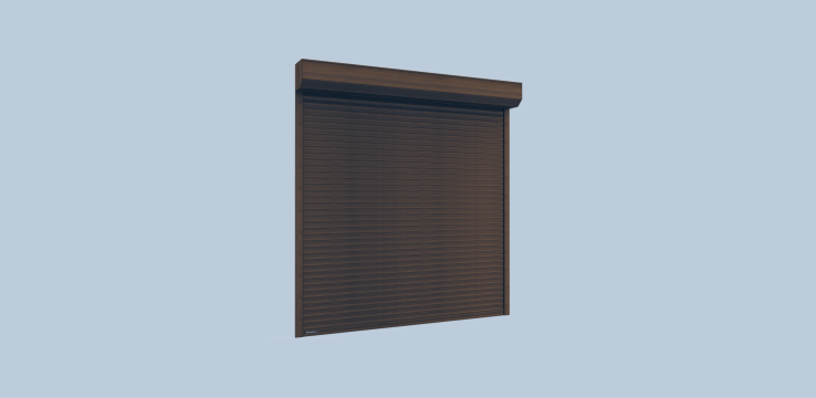 Рольворота из профиля RH77M