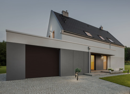 Гаражные секционные ворота серии rsd01biw